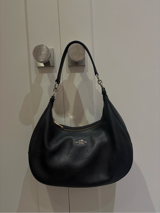 Coach Handbags - Coach Harley East/West Hobo Black Pebbled Leather F38250